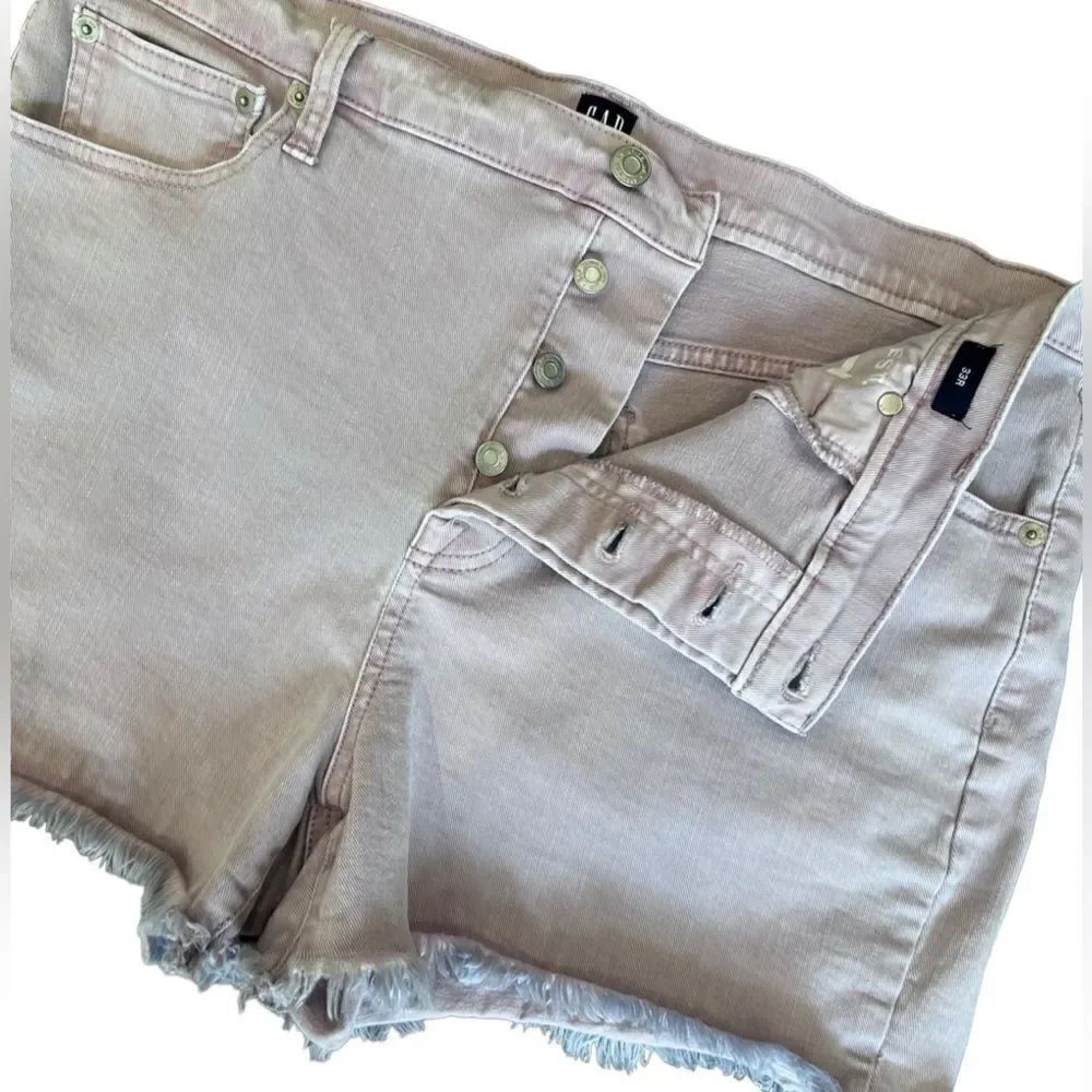 Gap denim high rise cut off jean shorts color lilac size 33